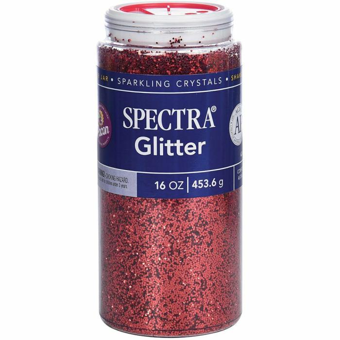 Art |   Glitter 1 Pound Jar – Red