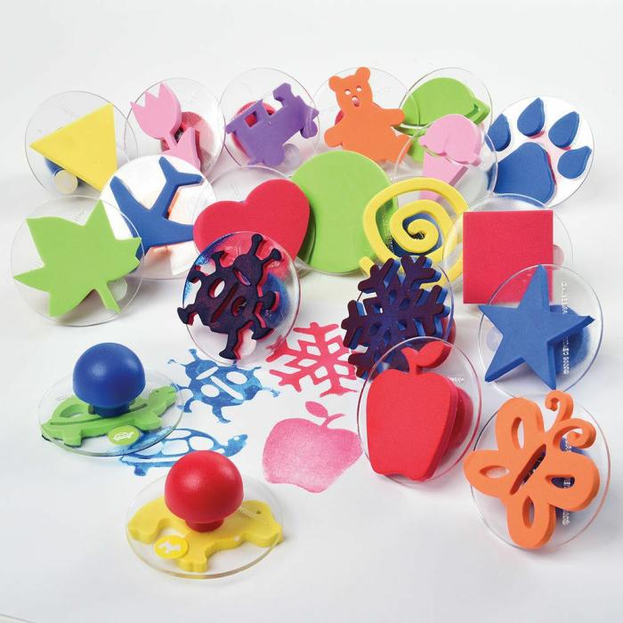 Art |   Knobbed Design Stampers: Shapes And Animals