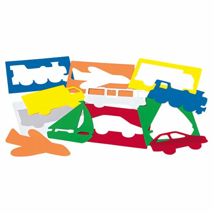 Art |   Plastic Art Stencils – Transportation Set