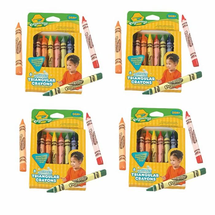 Art |   Triangle Crayons – Set Of Four Boxes