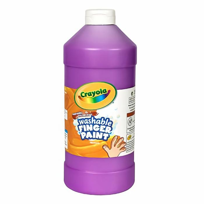 Art |   Washable Finger Paint – Purple