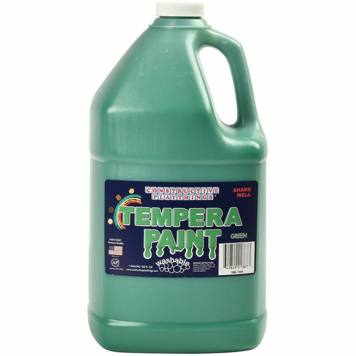 Art |   Washable Green Tempera Paint – Gallon