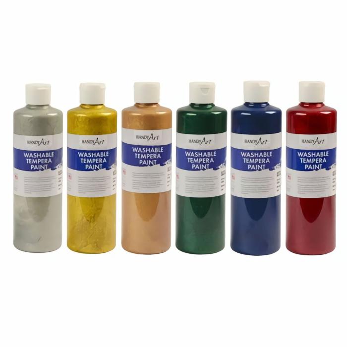 Art |   Washable Tempera Glitter Paint – Set Of All 6