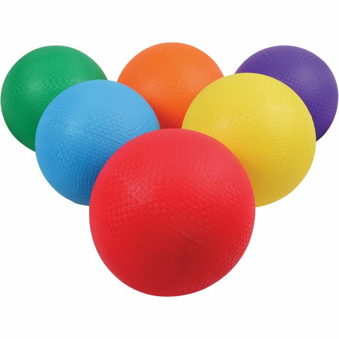 Balls And Accessories |   Brightly Colored Playground Balls Set