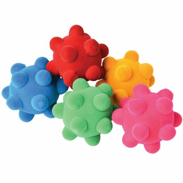 Balls And Accessories |   Rainbow Fidget Stress Balls- 5 Pc