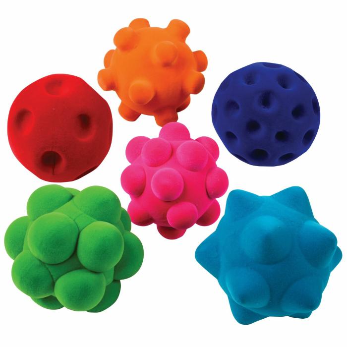 Balls And Accessories |   Sensory Ball Assortment, Polybag – 6 Pc