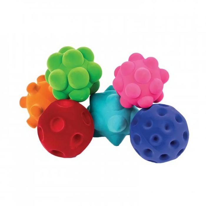 Balls And Accessories |   Sensory Ball Assortment, Tray, – 6 Pc