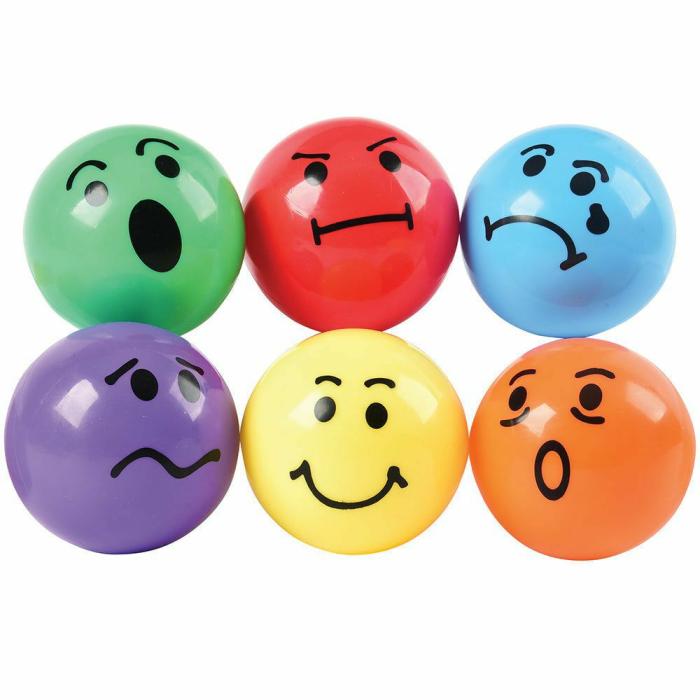 Balls And Accessories |   Vinyl Express Your Feelings Toy Balls – 6 Pc