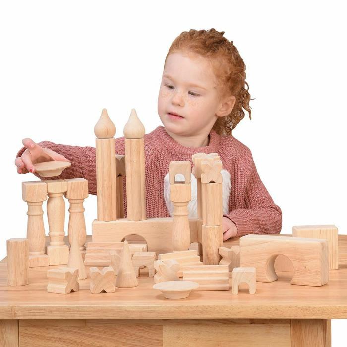 Blocks |   Architectural Wooden Unit Block Set (40 Blocks)