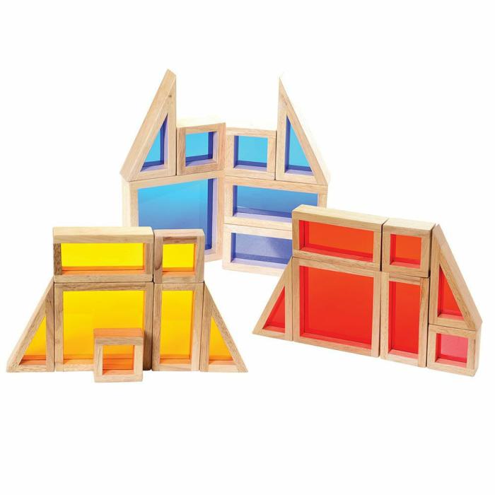 Blocks |   Colored See Through Wooden Blocks