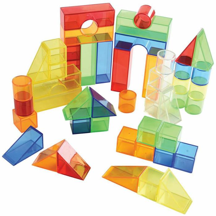 Building And Construction |   Translucent Color Blocks Set Of 50