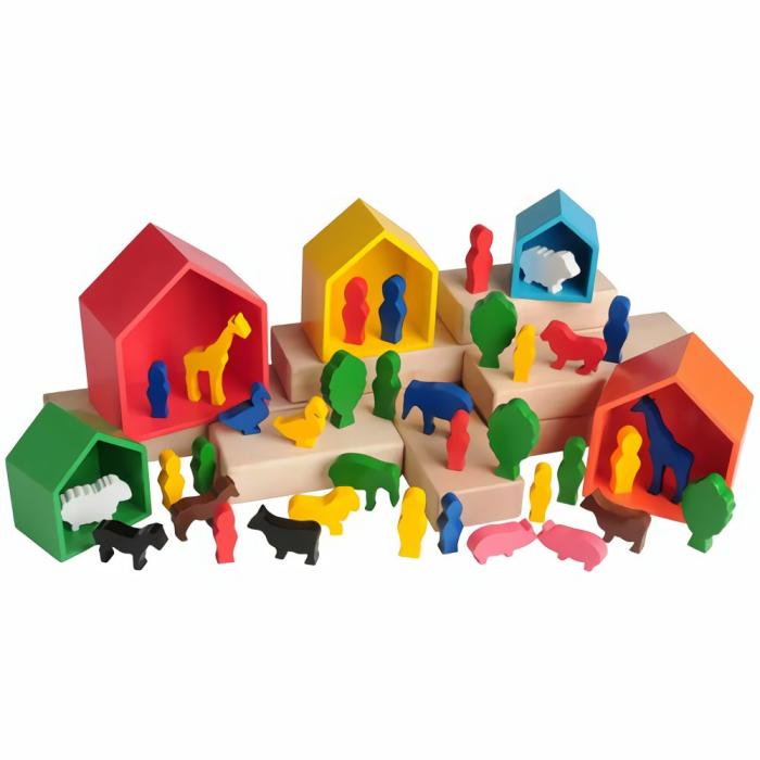 Building And Construction |   Wooden Nesting Houses & Figures