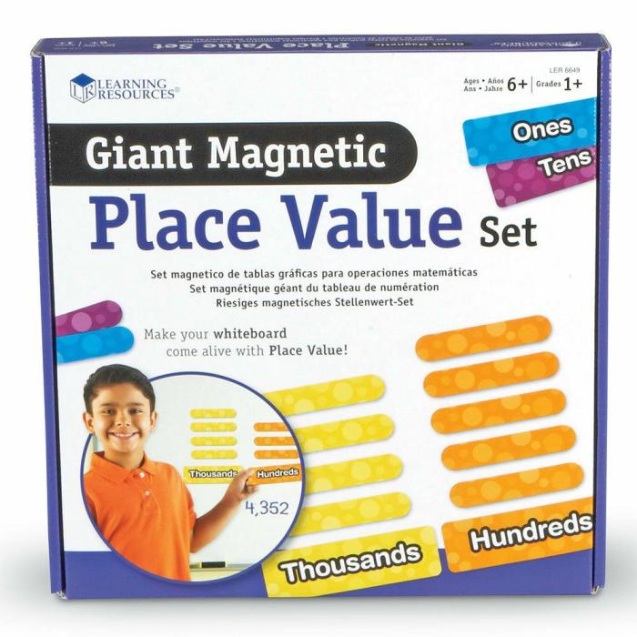 Counting And Number Recognition |   Giant Magnetic Place Value Set