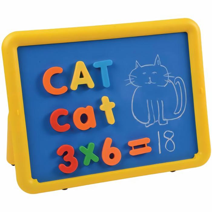 Counting And Number Recognition |   Magnetic Board With 107 Pc. Letters & Number Set