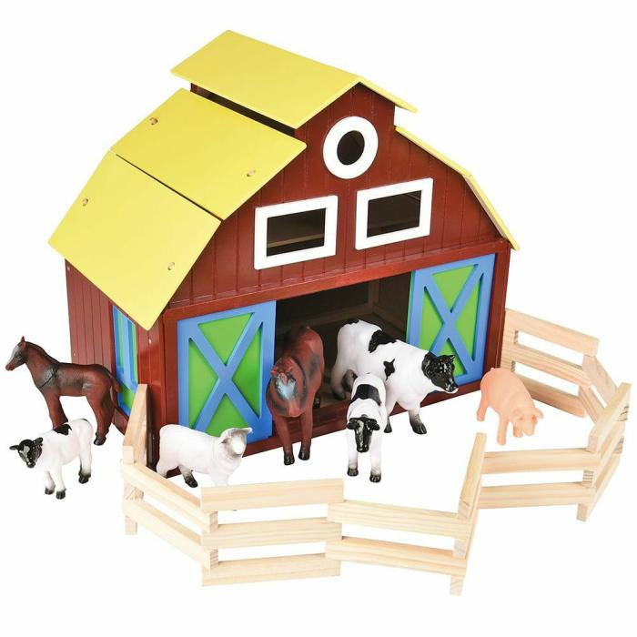 Dollhouses And Play Sets |   Barn And Animals Playset