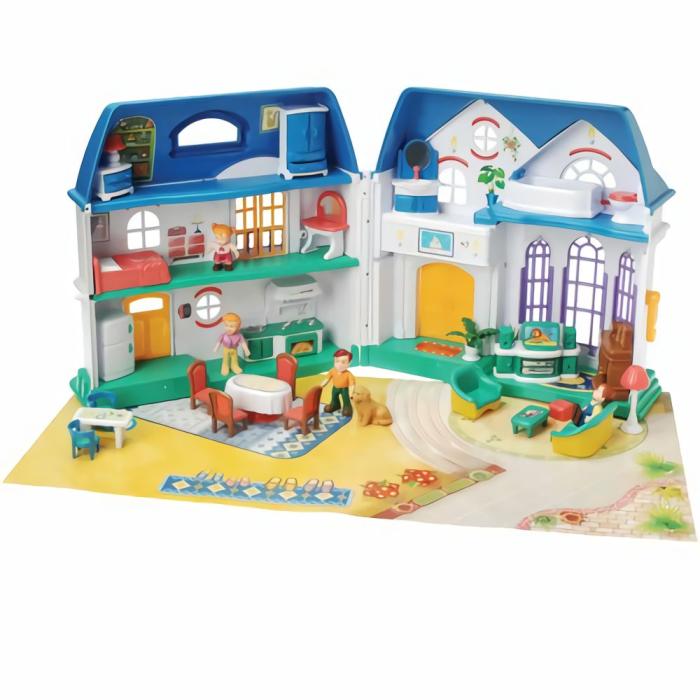 Dollhouses And Play Sets |   Happy Home Take-Along Doll House