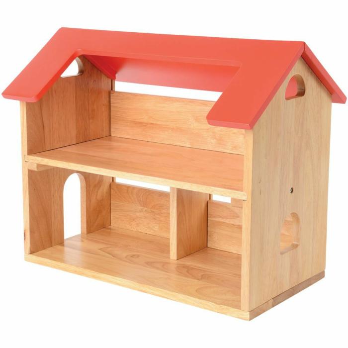 Dollhouses And Play Sets |   Hardwood Pretend Play Dollhouse