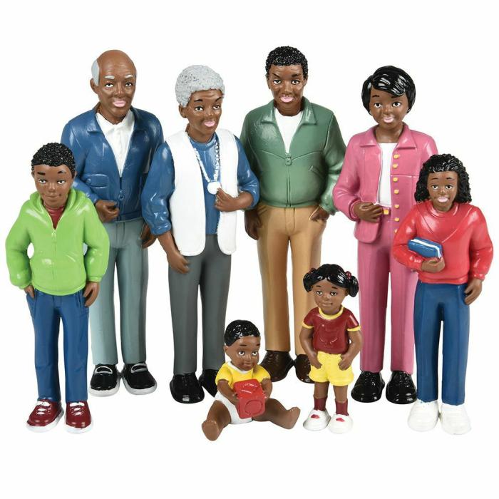 Dollhouses And Play Sets |   Pretend Play Families – African American Family