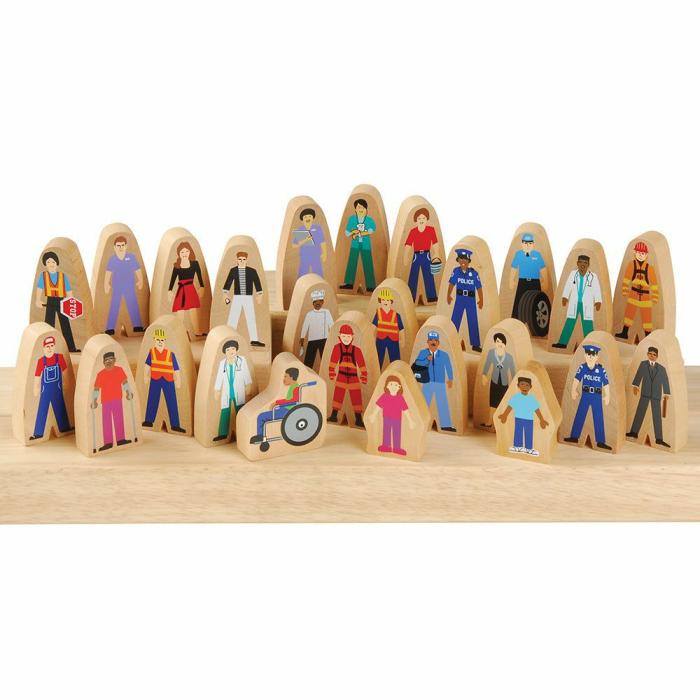 Dollhouses And Play Sets |   Wooden Community Figures (Set Of 25)