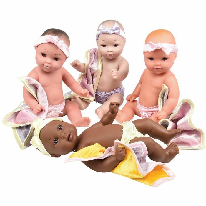 Dolls And Accessories |   Multi-Ethnic Tender-Touch Dolls – Set Of 4 Dolls With Blankies