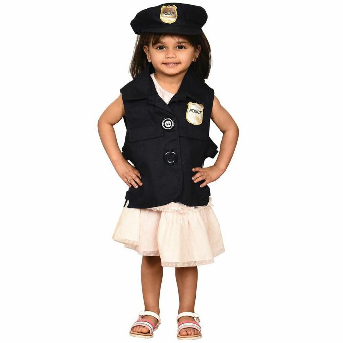 Dress-Up And Role-Play |   Dress-Up Vest & Hat- Police Officer