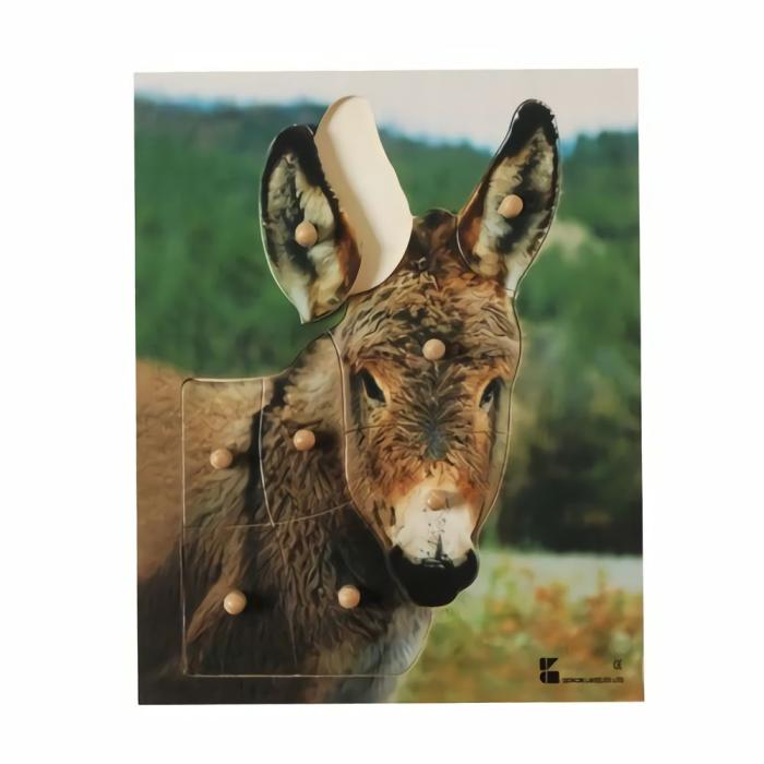 Fine Motor |   Donkey- Knobbed Animal Puzzle