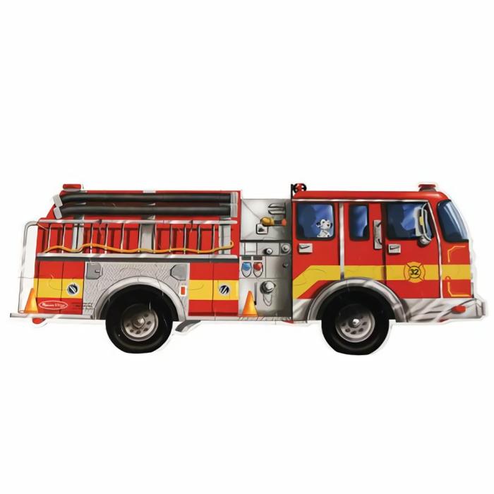 Fine Motor |   Melissa And Doug Giant Fire Truck Floor Puzzle