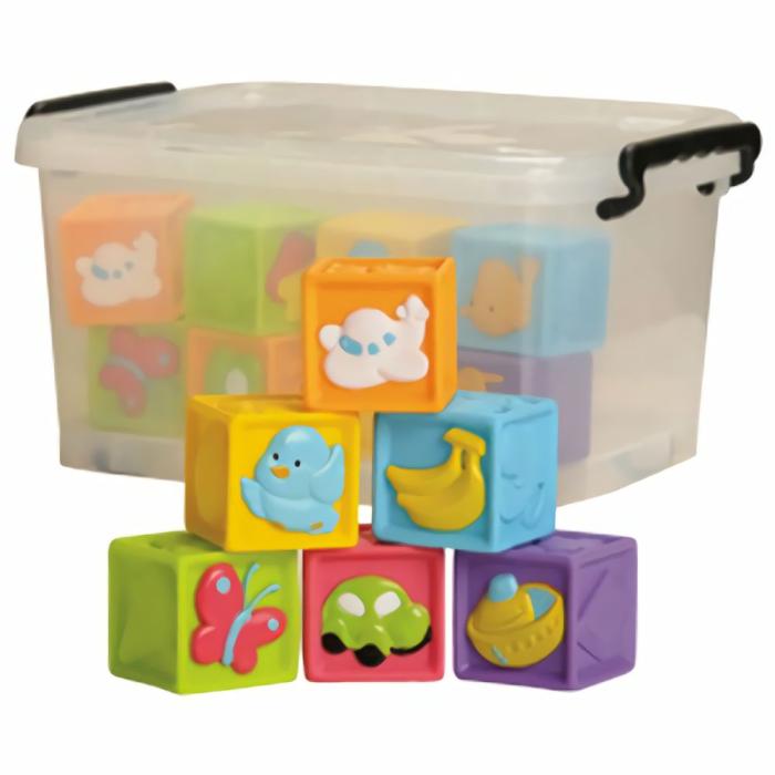 Fine Motor |   Soft Blocks – Set Of 18 W/ Tub