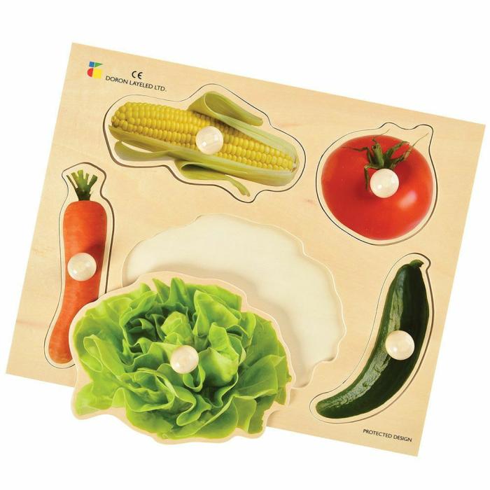 Fine Motor |   Vegetables Knob Puzzle