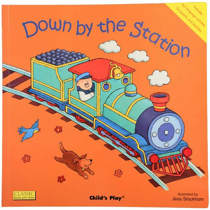 Literacy |   Down By The Station – Song & Rhyme Big Book