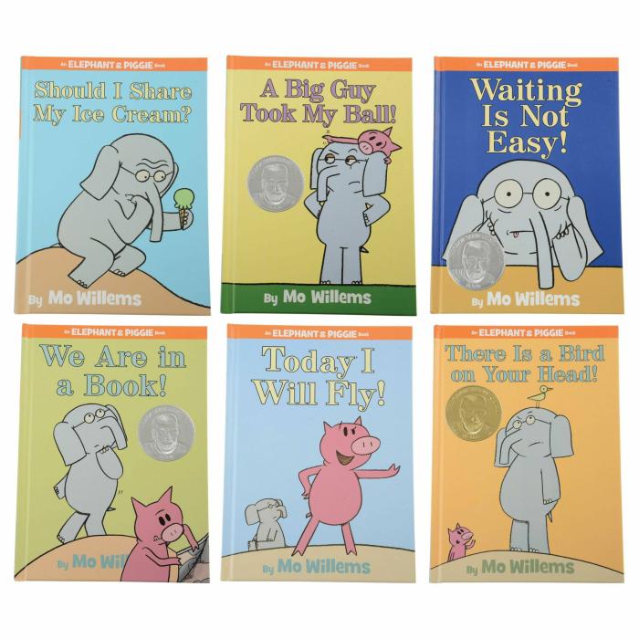 Literacy |   Elephant And Piggie Hardcover Book Set Of 6 By Mo Willems