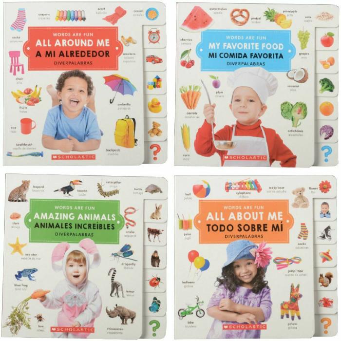 Literacy |   English/Spanish Vocabulary Board Books Set Of 4