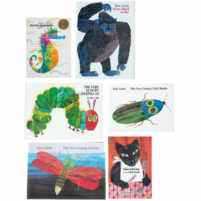 Literacy |   Eric Carle Collection Set #1 Of 6 Hardcover Books