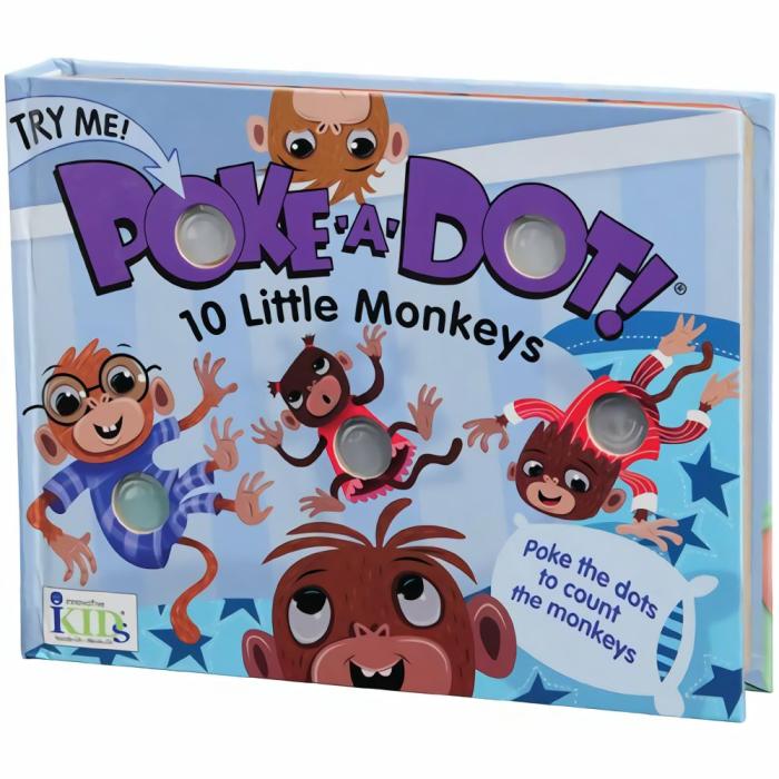 Literacy |   Poke-A-Dot Book / 10 Little Monkeys – 20 Pages