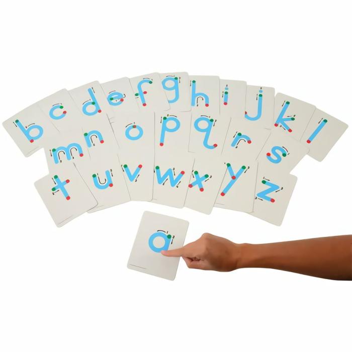 Literacy |   Textured Alphabet Touch & Trace Letters – Lowercase