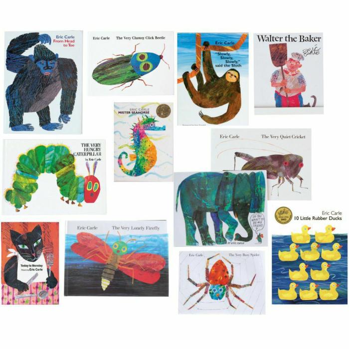 Literacy |   The Complete Eric Carle Collection Set Of 12 Hardcover Books