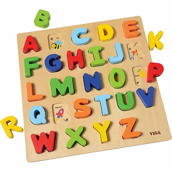 Literacy |   Uppercase Alphabet Block Puzzle