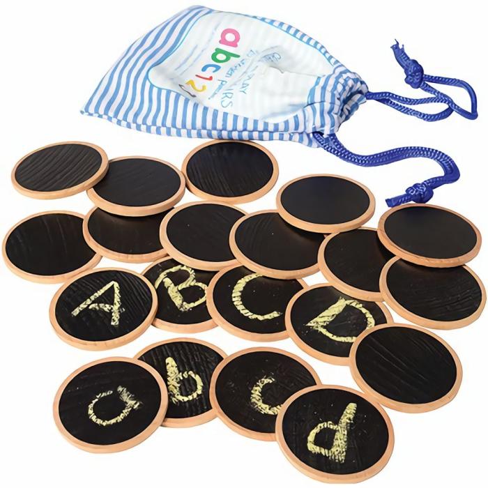 Literacy |   Write-On Wooden Discs