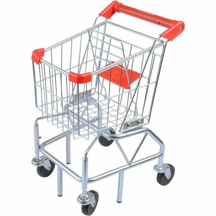 Market Play |   Metal Shopping Cart Toy