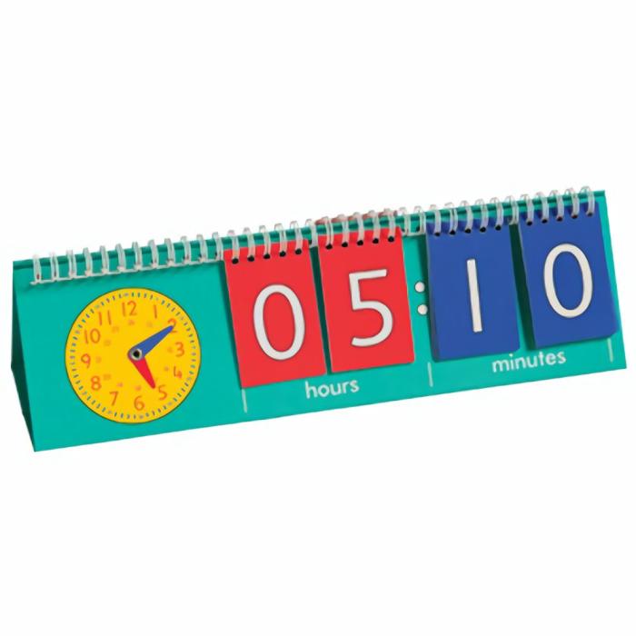 Measurement And Geometry |   Tell Time Student Flip Chart Set Of 10