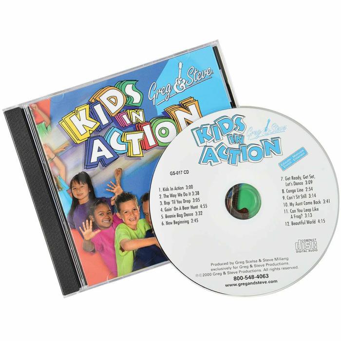 Music |   Kids In Action By Greg & Steve – Cd