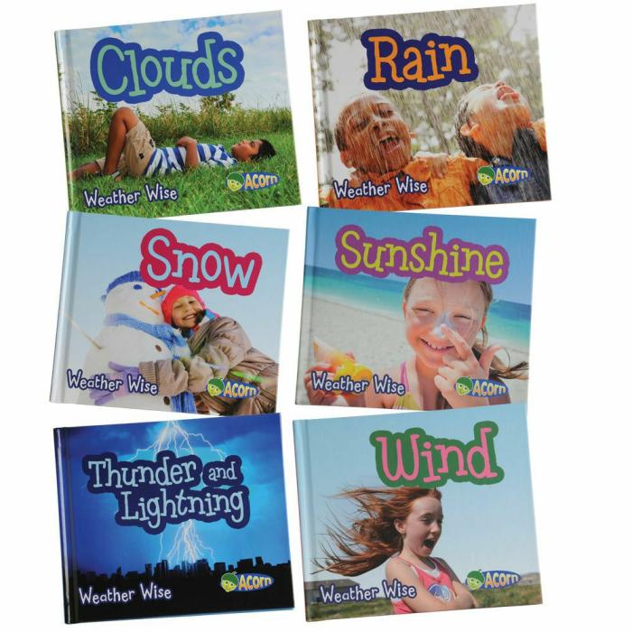 Physical Science |   Acorn Weather Wise Book Set, Softcover – 6 Pc