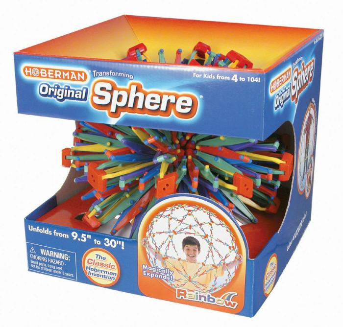 Physical Science |   Original Hoberman Sphere – Rainbow