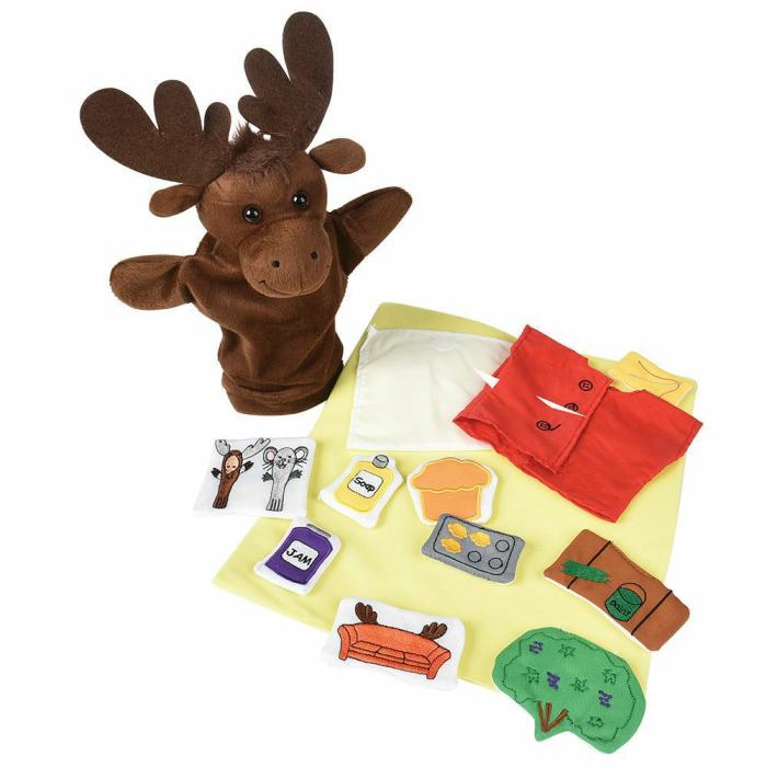 Puppets And Prop Sets |   Puppet And Props For If You Give A Moose A Muffin Book*