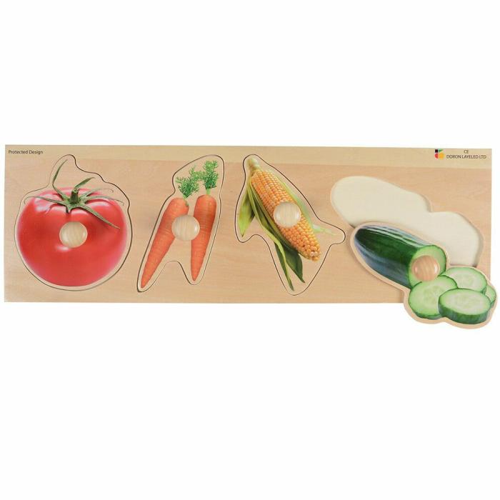 Puzzles |   Extra Wide Knobbed Puzzle – Vegetables