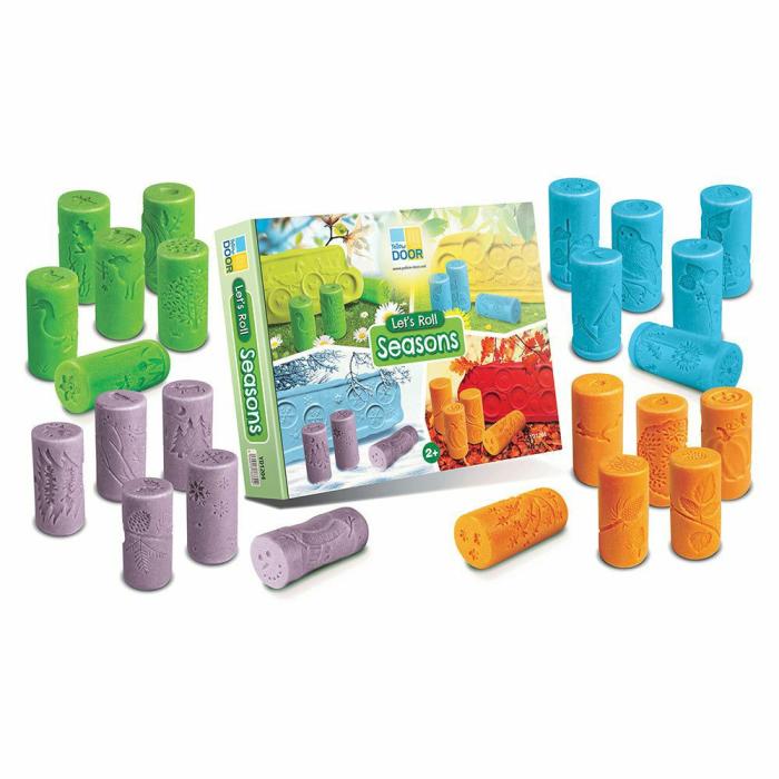 Seasons And Weather |   Let’S Roll Seasons Dough Roller Set