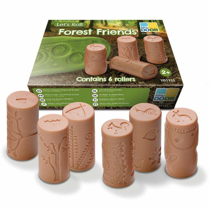 Sensory And Water Accessories |   Let’S Roll Forest Friends Dough Roller Set