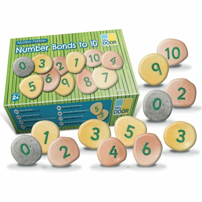 Sensory And Water Accessories |   Tactile Number Pebbles