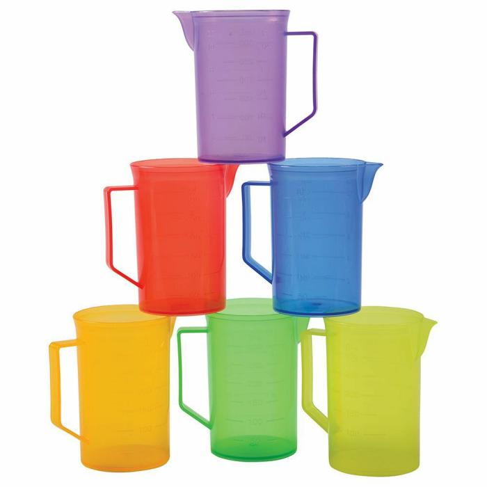 Sensory And Water Accessories |   Translucent Rainbow Sensory Play Water Pitchers