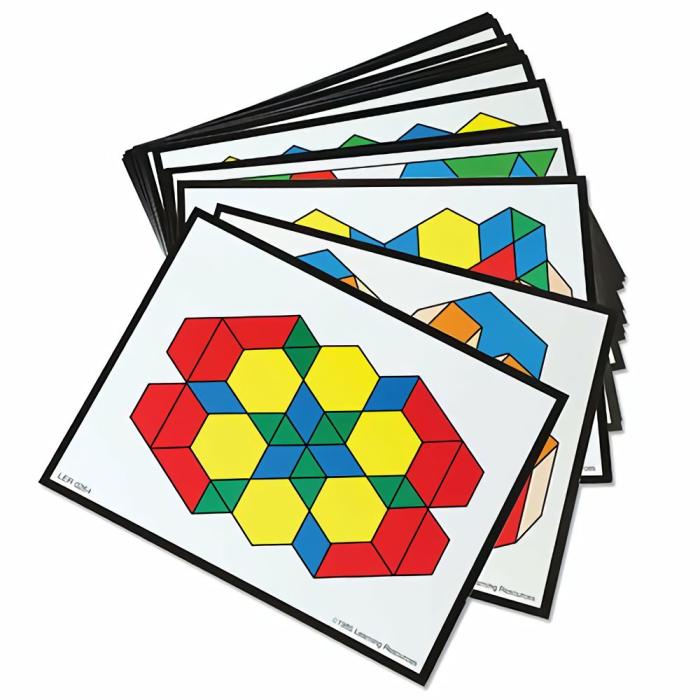 Shapes And Colors |   Intermediate Pattern Block Design Cards